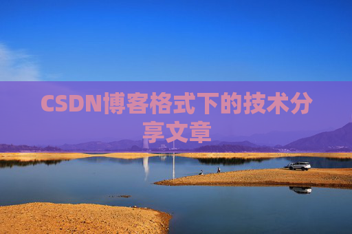 CSDN博客格式下的技术分享文章